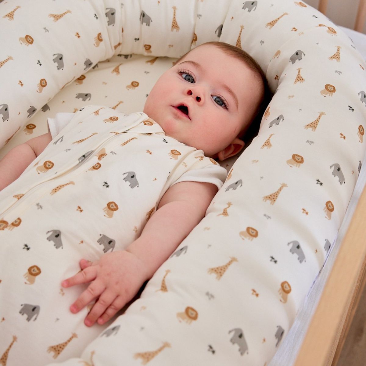 Nido Colchón Antiplagiocefalia Safari - Ecus Kids